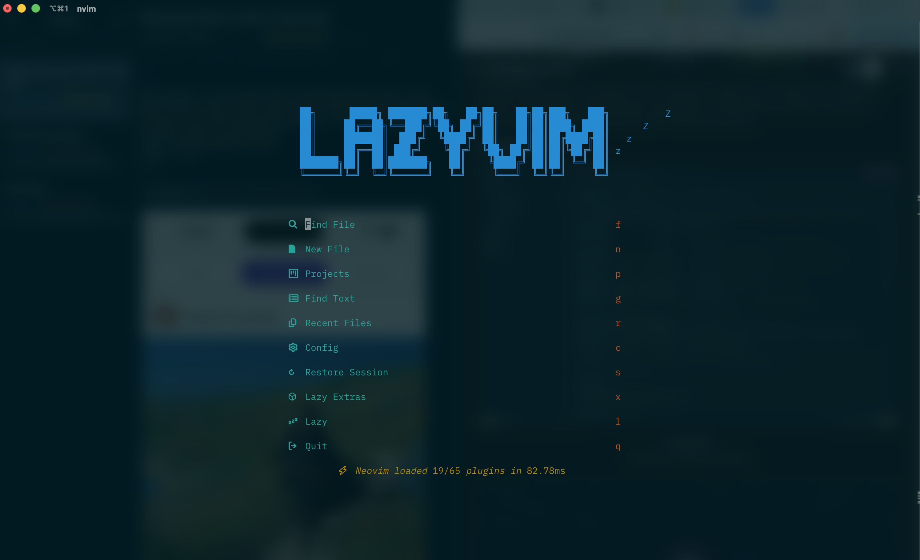 LazyVim banner